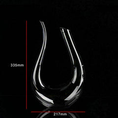 Crystal U-shaped 1.5litre Wine Decanter