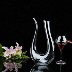 Crystal U-shaped 1.5litre Wine Decanter